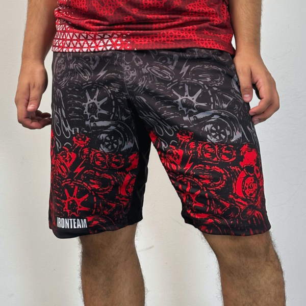 Pantaloneta Motor Rojo