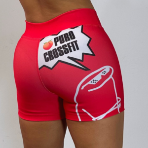 Short rojo puro crossfit