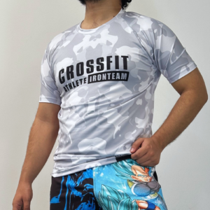 Camiseta Crossfit militar blanca