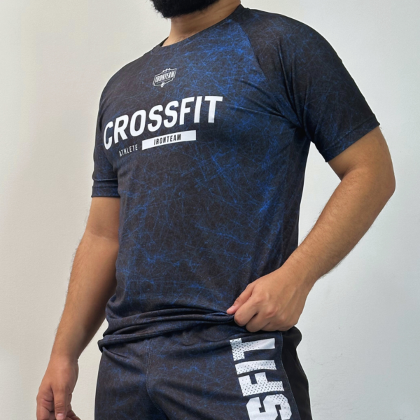 Camiseta Chispiada azul