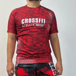 Camiseta crossfit militar roja