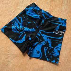 Short Veteado azul