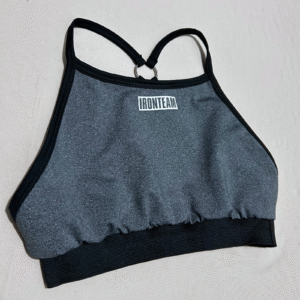 34(1) Top tiras Jaspiado con pretina negra