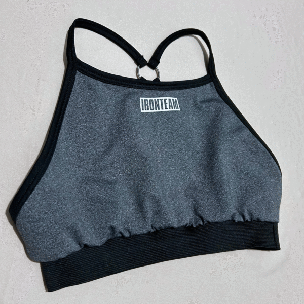 34(1) Top tiras Jaspiado con pretina negra