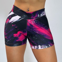 Short pinceladas fucsias - top tiras fucsia