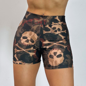 Short Militar Calaveras