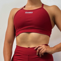 Short donas - top tiras vinotinto
