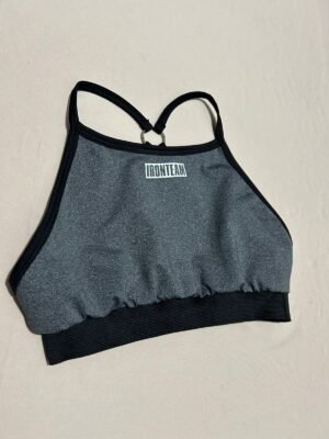 Top tiras Jaspiado con pretina negra