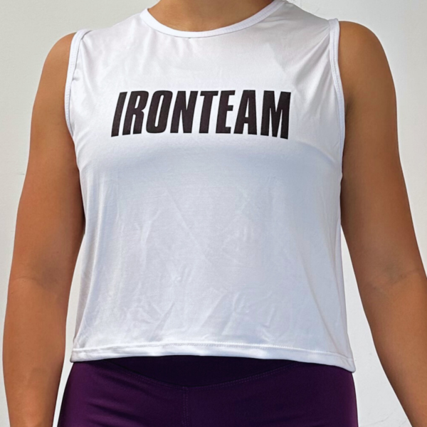 croptop blanco ironteam