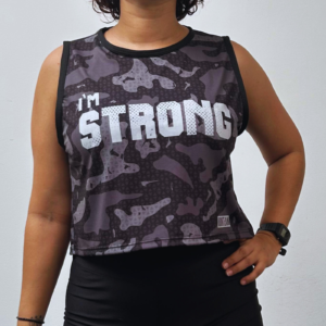 croptop militar negro strong