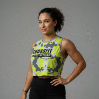 croptop militar neon crossfit