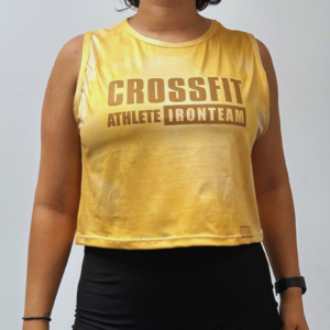 croptop amarillo tie crossfit