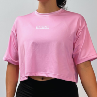 Oversize corto rosa calavera