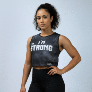 croptop negro tie strong