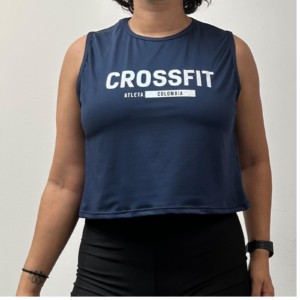 croptop azul turqui crossfit