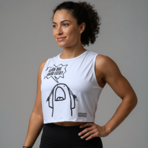 croptop blanco flork