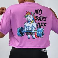 Oversize corto rosado unicornio