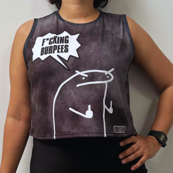 croptop negro tie funk burpee