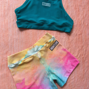 Short cholado - top tiras menta