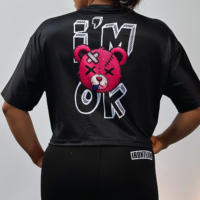 Oversize corto negro oso