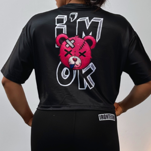 Oversize corto negro oso