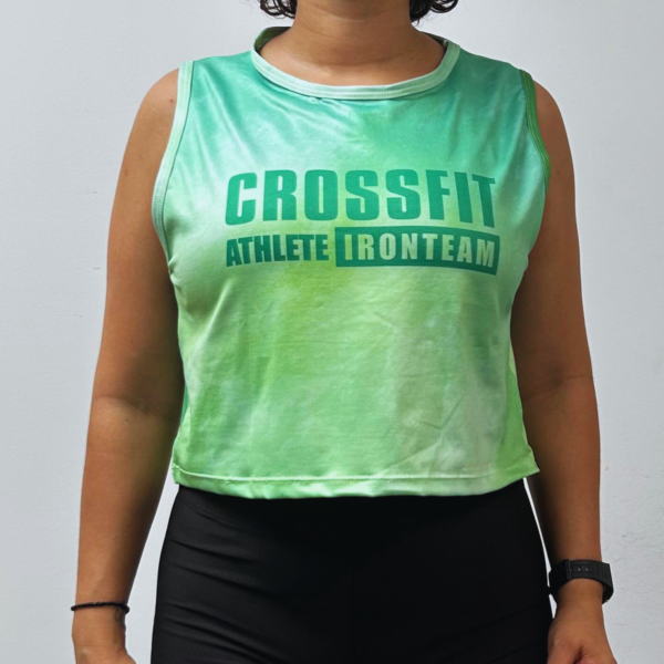 croptop verde tie crossfit