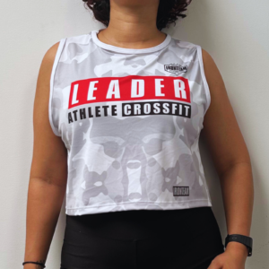 croptop leader militar blanco