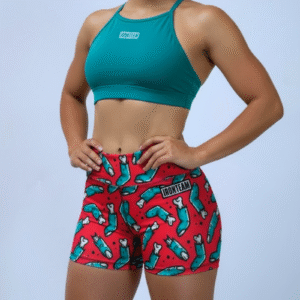 Short zombie - top tiras menta
