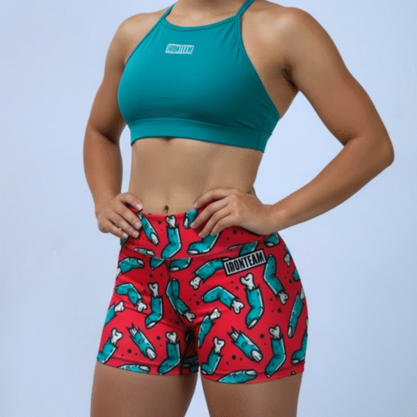 Short zombie - top tiras menta
