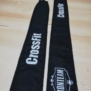 Muñequeras negras crossfit blanco