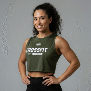 croptop oliva crossfit