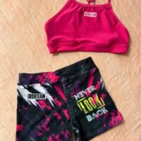 Short pinceladas fucsias - top tiras fucsia