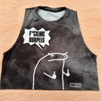 croptop negro tie funk burpee