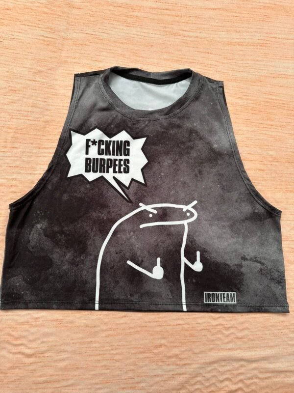 croptop negro tie funk burpee