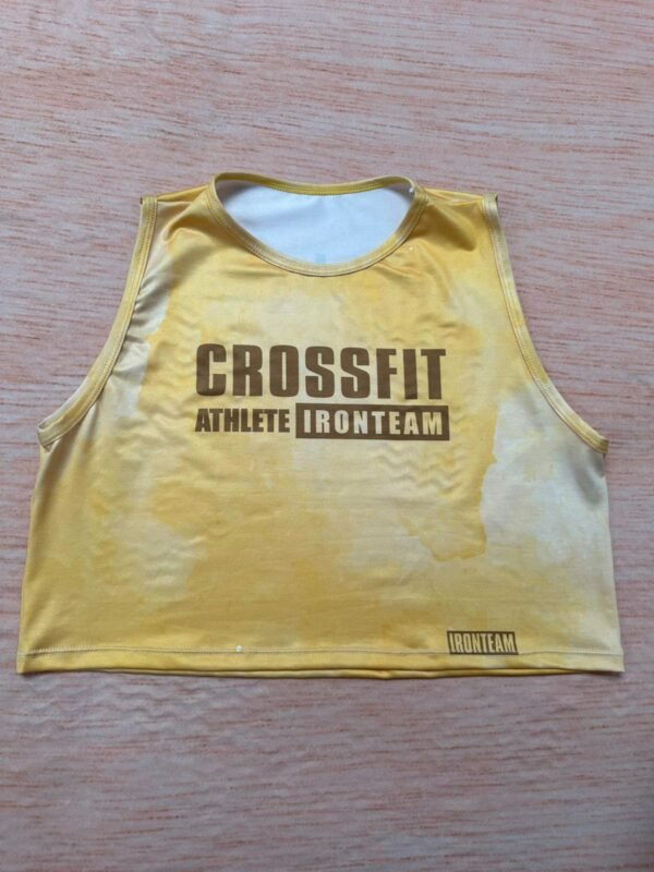 croptop amarillo tie crossfit