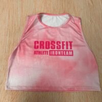 croptop rosa tie crossfit