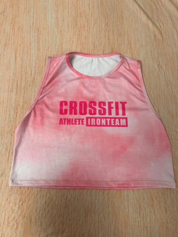croptop rosa tie crossfit