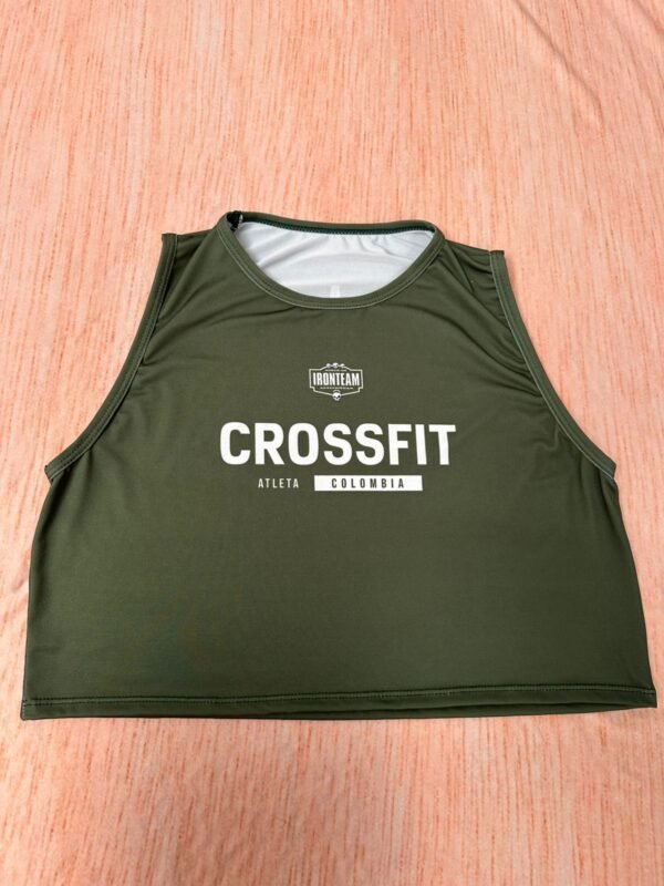 croptop oliva crossfit