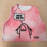 croptop rosa tie por que hago esto
