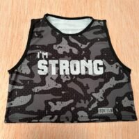 croptop militar negro strong