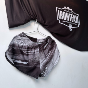 Short Running pinceladas negras