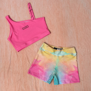 Short cholado - Top claer rosa