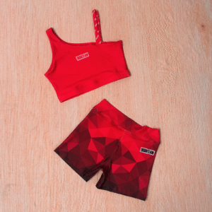 Short zafiro - Top claer rojo