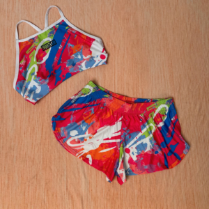 Short Running fiesta con Top tiras Fiesta