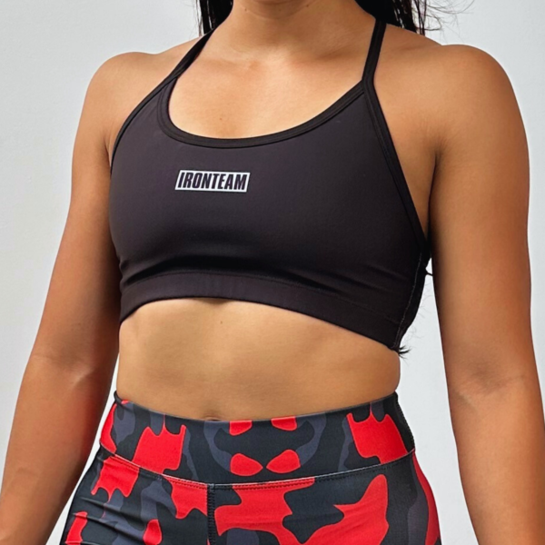 Short rayo azul - Top Claer negro