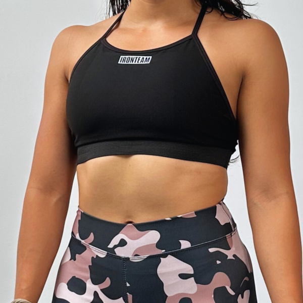 Short rayo azul - Top Claer negro