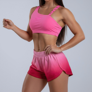 Short Running Vinorosa con Top Claer rosa