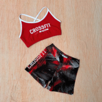 3(2) Short pincel rojo - Top brook rojo cross