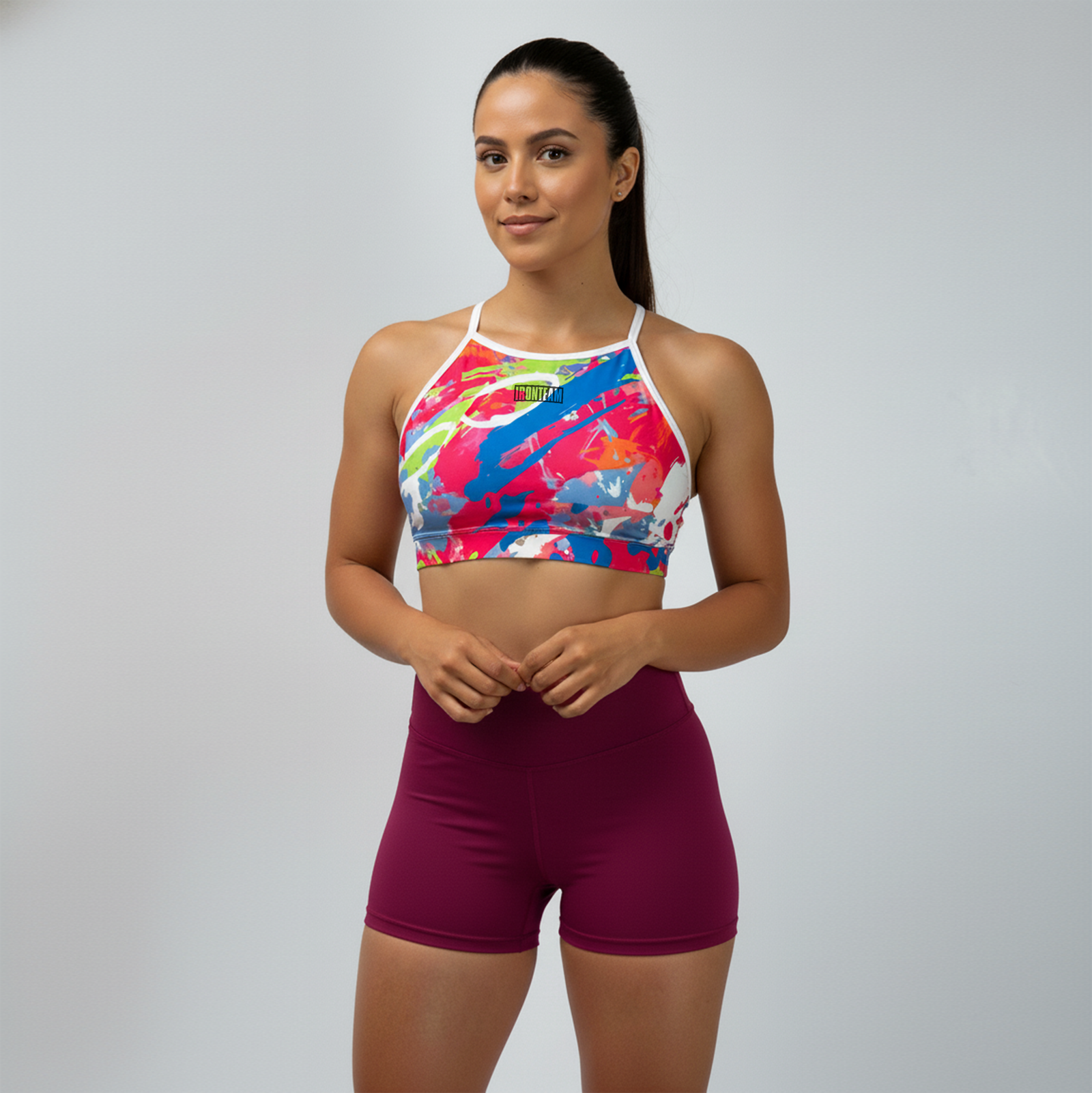 Short Uva - Top tiras Acuarela