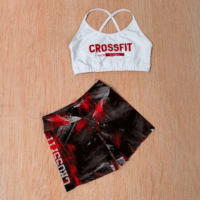 Short pincel rojo - Top brook blanco cross rojo